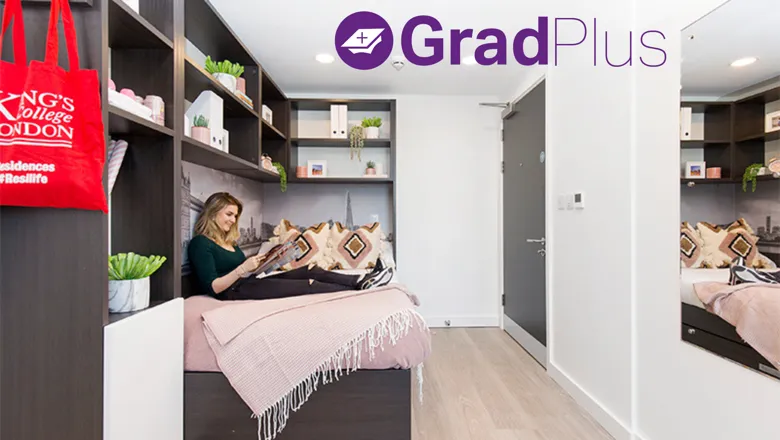 City Bedroom with GradPlus Logo