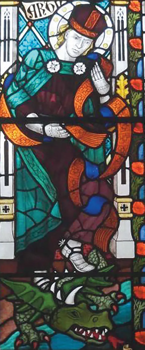 Image of a stained glass window.