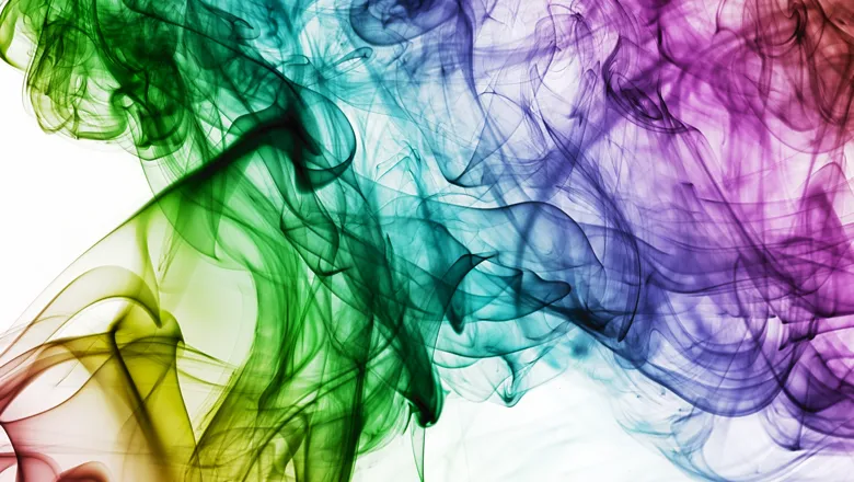 multicoloured smoke