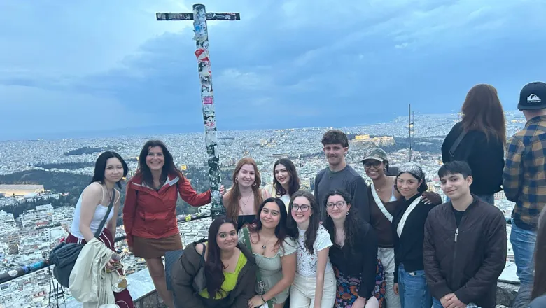 20250429_Students experience Greece on Matti Egon field-trip to Athens view