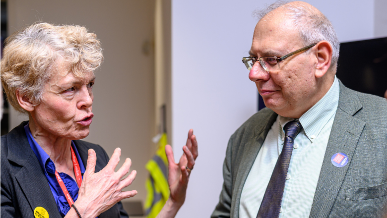 Professor Gonda Van Steen and Dr Athanasios Balermpas, Secretary General of the Greek Ministry of Interior