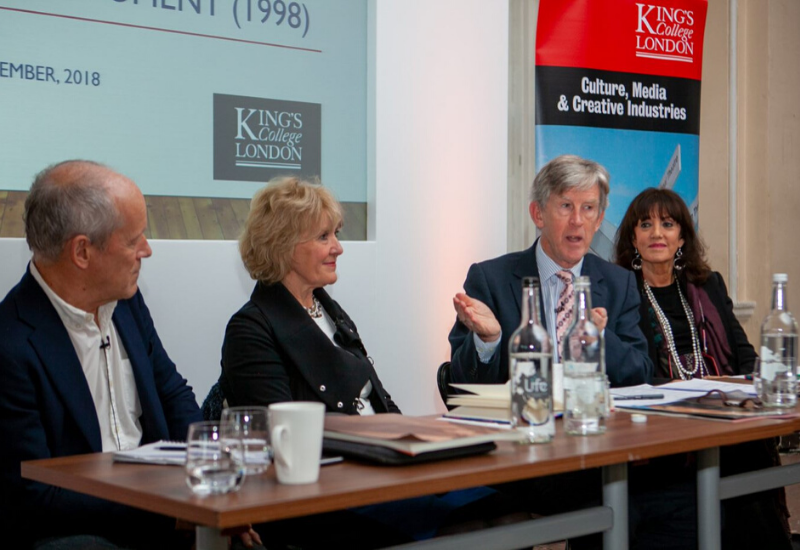 (Left to Right) John Newbigin, Janice Hughes, Ian Hargreaves and Gail Rebuck