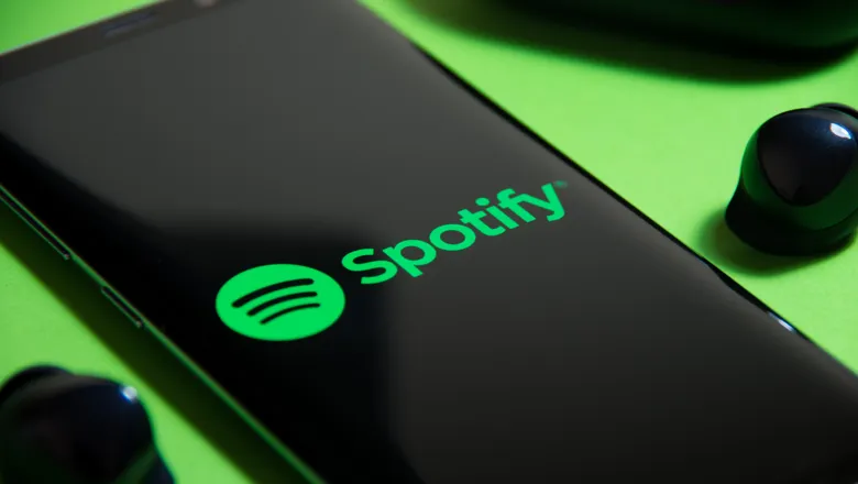 Spotify app on a smartphone