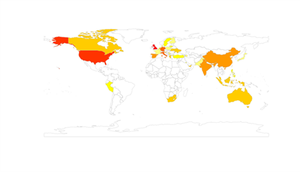 DH Alumni map