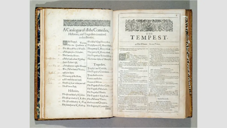 Shakespeare folio annotated by Charles I