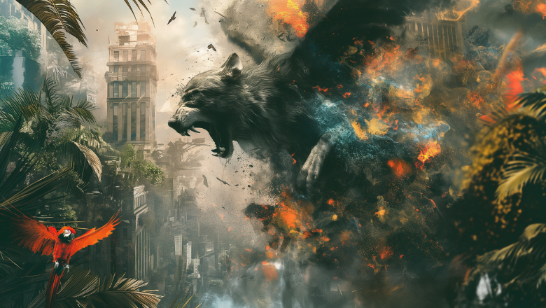 AI generated flying wolf - Chloe - Undisciplined spaces