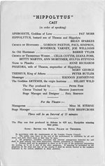 1953 Greek Play cast list