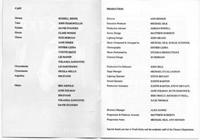 1989 Greek Play cast list