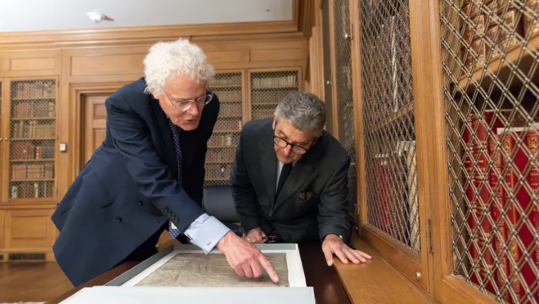 20250626_Professor Carpenter visits original Magna Carta at Harvard Law conference after discovery