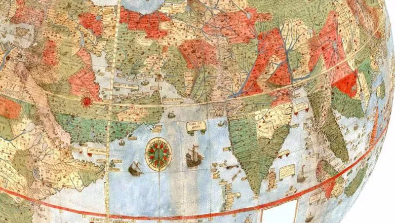 ancient globe map