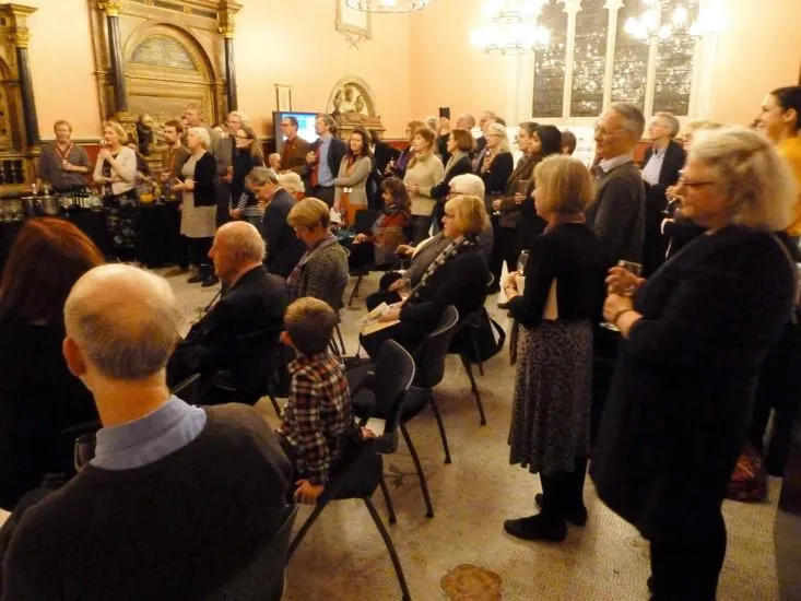 Guests attending the exhibition