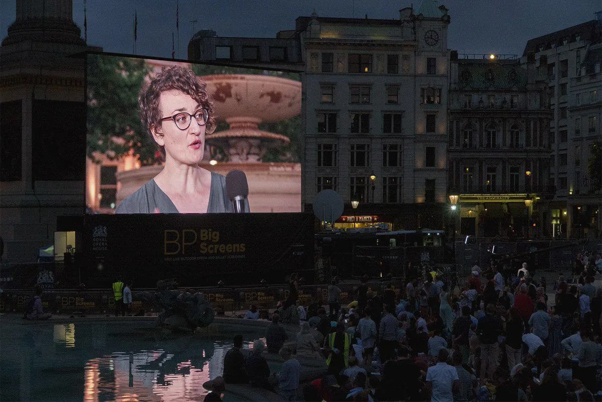 Inside Opera at Trafalgar Square