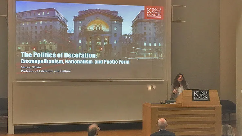 Marion Thain inaugural lecture