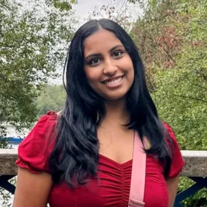 Akshara, a student life content creator at King's