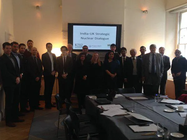 Participants to the first leg of the India-UK Strategic Nuclear Dialogue held in London UK.