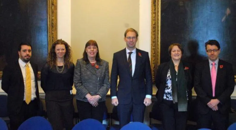 Left to right: Ian J. Stewart, Head of Project Alpha at King’s College London; Heather Williams, Research Fellow at Chatham House; Professor Virginia Gamba, Deputy High Representative for Disarmament Affairs and Director at the United Nations Office for Disarmament Affairs; Mr Tobias Ellwood, the Conservative MP for Bournemouth East and Parliamentary Under Secretary of State at the Foreign and Commonwealth Office; Dr Patricia Lewis, Research Director, International Security at Chatham House; Professor Wyn Bowen, Head of Department/Dean of Academic Studies, Defence Studies Department (DSD), King’s College London.