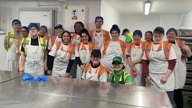 Our alumni helped with food preparation at the Felix Project in London as part of our Global Day of Service 2025