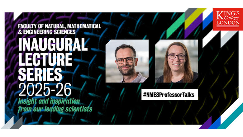 The Inaugural Lecture Series Poster featuring the head shot of the two lecture speakers.