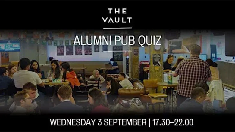 Alumni pub quiz poster