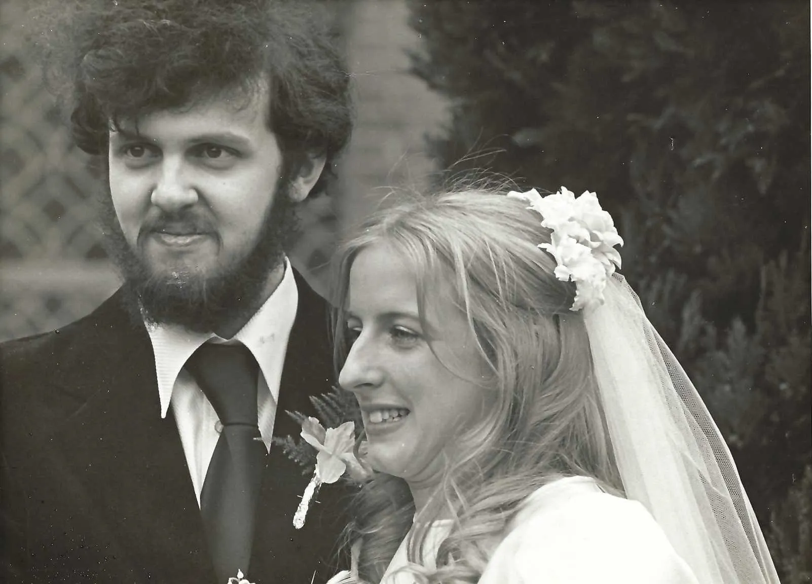 Philip and Mary on their wedding day in 1978