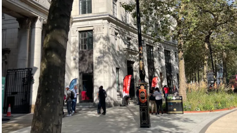 Bush House South East Entrance on the Strand Campus