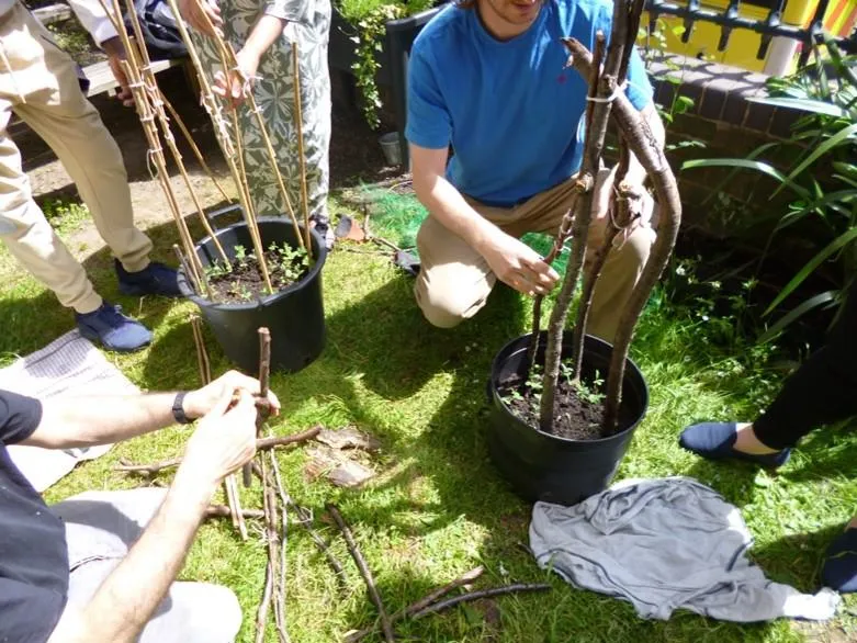 People gardening together