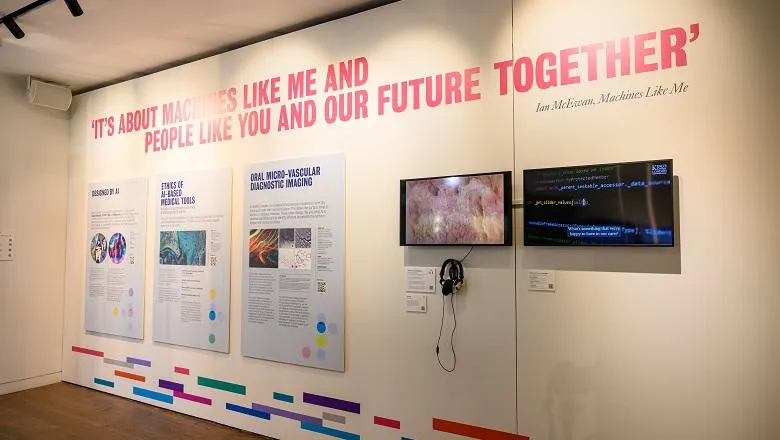 'Bringing the Human to the Artificial' is on display in the Arcade, Bush House until 30 June. 