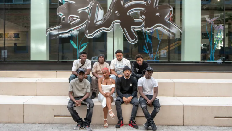 The Spit Game Collective Outside Science Gallery London - Credit George Torode