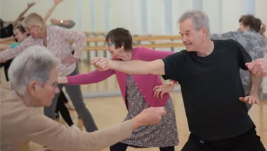 People dancing as part of the SHAPER project