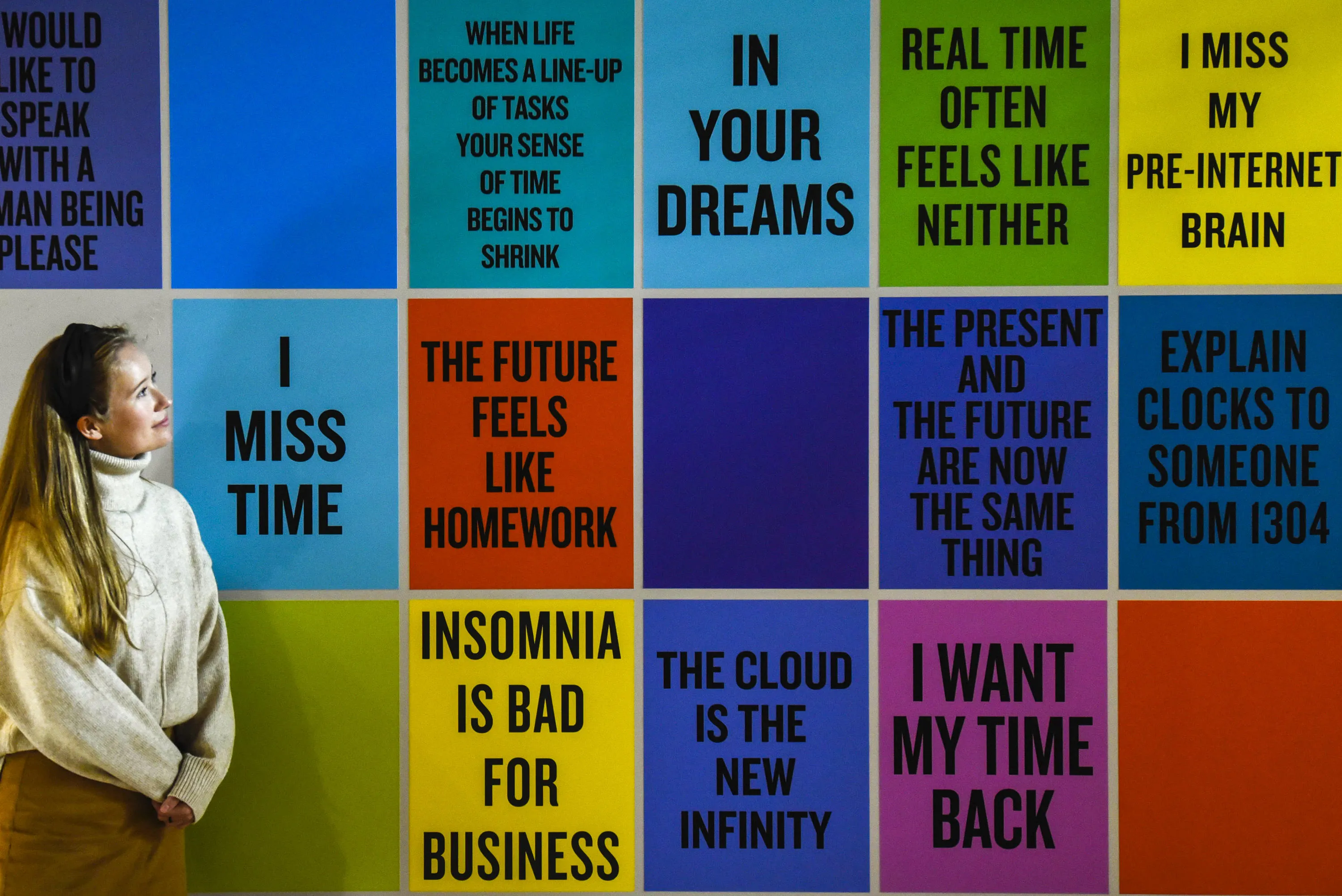 Douglas Coupland's Slogans for the 21st Century (2011-Present) at 24/7 at Somerset House © Stephen Chung for Somerset House