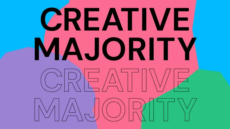 An image showing the Creative Majority title