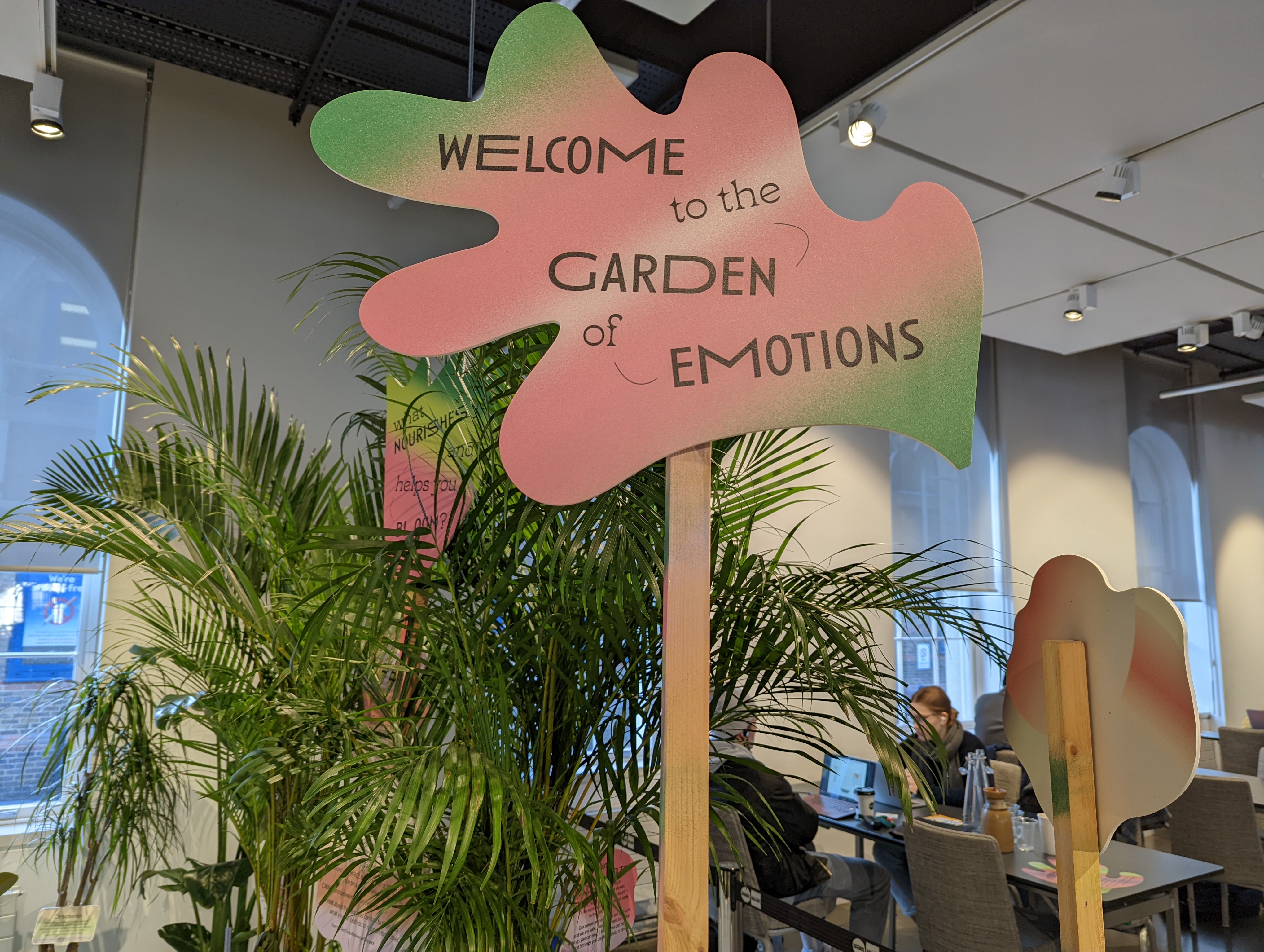 Photo of the Garden of Emotions at Science Gallery London