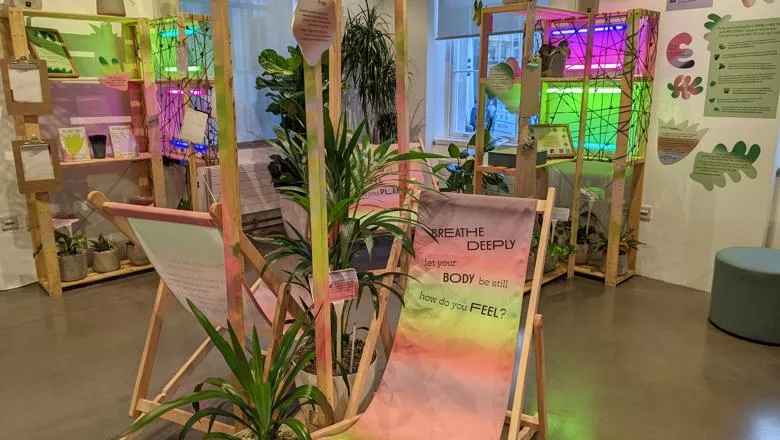 Photo of the Garden of Emotion pop-up space at Science Gallery London