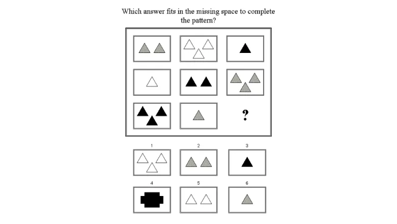 Example of a Raven's test from thinktonight.com