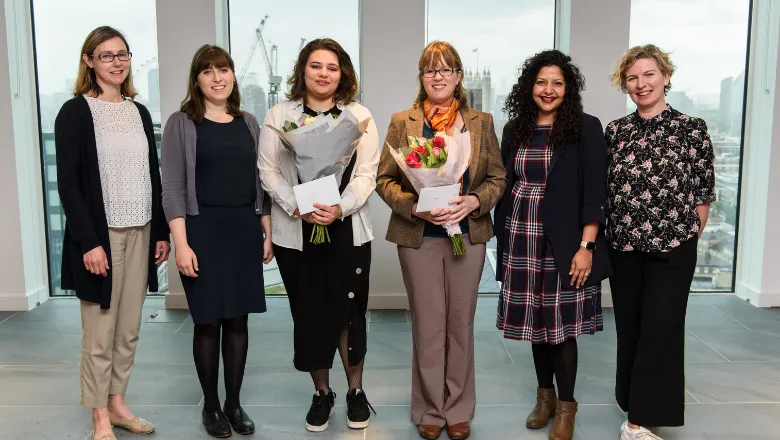 Student winners Kelly and Nina meet with representatives from Westminster City Council and members of the King's College London Culture team. 