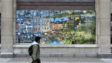 Cultural activity on Strand Aldwych