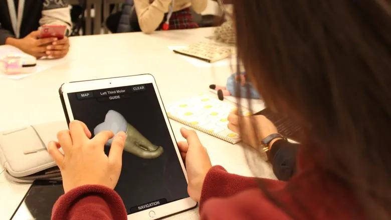 Tooth morphology app technology in use