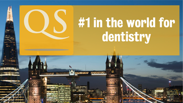 Dentistry at King's ranked 1st in the world