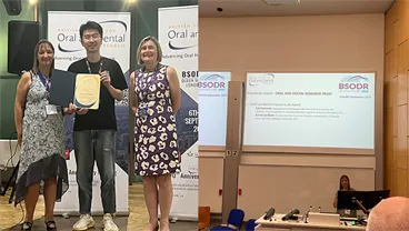 Staff and PhD students recognised by the British Society of Oral and Dental Research