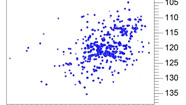 NMR spectrum of human titin kinase.