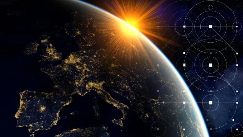 Image of Europe from space