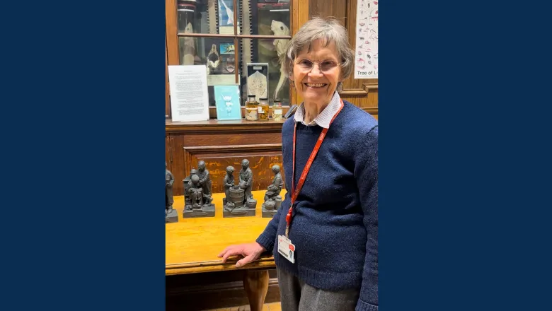 Gillian Sales in the Museum of Life Sciences