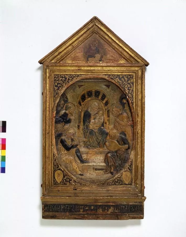 ‘Virgin and Child with saints and angels’ by Renaissance master Donatello