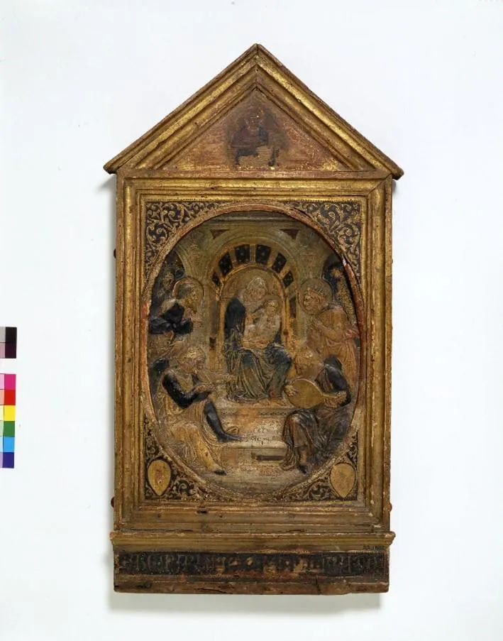 ‘Virgin and Child with saints and angels’ by Renaissance master Donatello