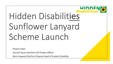 Hidden Disabilities Scheme Launch