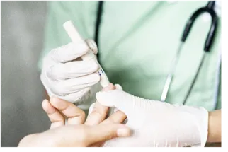 diabetes finger text