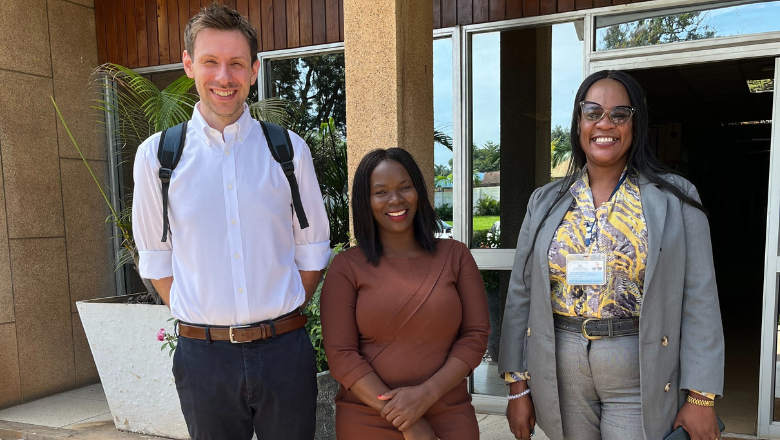 Dr Joe Poole Clinical Psychologist with colleagues in Zambia