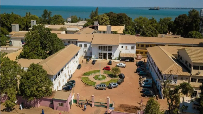 Edward Francis Small Teaching Hospital The Gambia aerial view