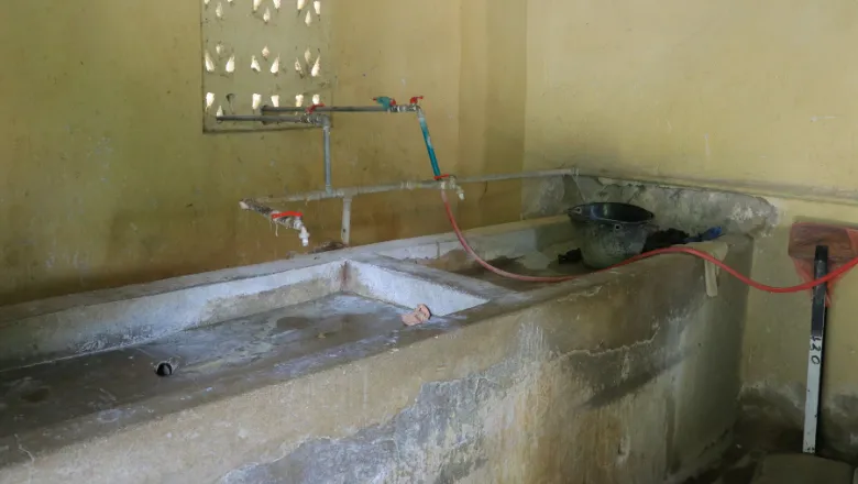 Inside laundry room Boroma hospital Somaliland