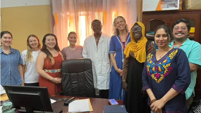 MSc students and KGHP in The Gambia
